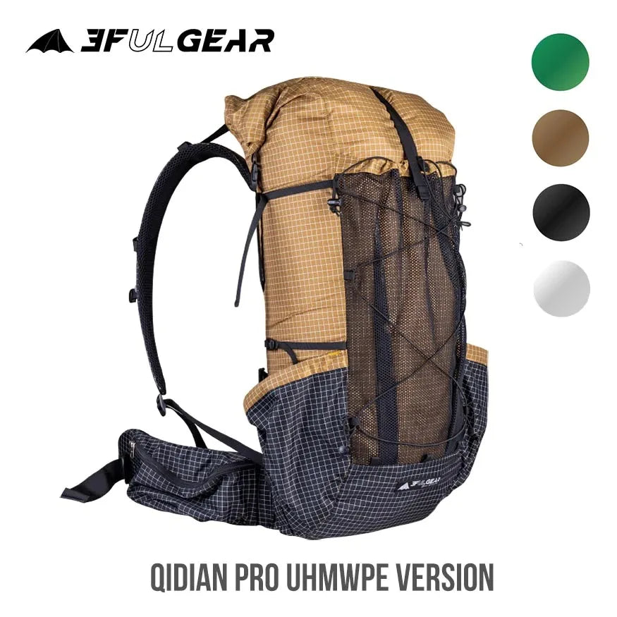 3F UL GEAR QiDian Pro Backpack – UltraLight Waterproof Camping Pack image 5