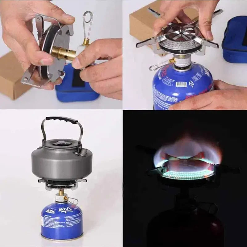 Windproof Camping Gas Stove – Portable and Foldable for Outdoor Adventures image 4