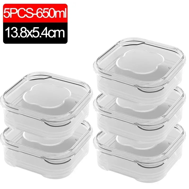 1/10PC Small Food Preservation Boxes – Transparent Kitchen Storage Solution image 8