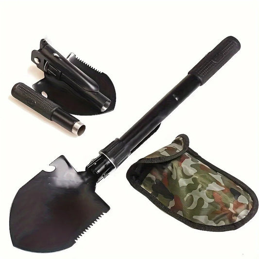 4-in-1 Multifunctional Folding Shovel – Essential Outdoor Survival Tool image 0