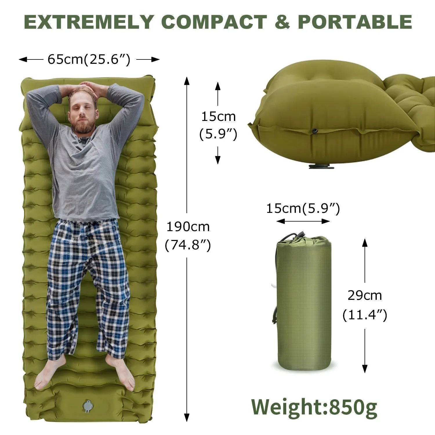 WESTTUNE Outdoor Camping Inflatable Mattress – Comfort for Travel &amp; Adventure image 1