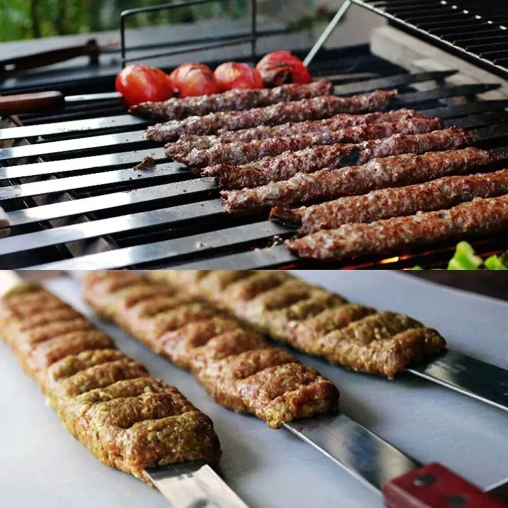 Durable and Stylish BBQ Skewers for Outdoor Grilling Enthusiasts image 4