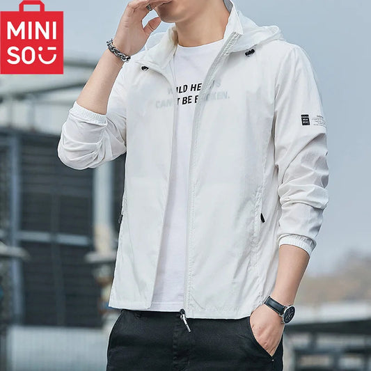 MINISO 2023 Summer Hooded Jacket – Quick Dry, Waterproof, Sun Protection image 1