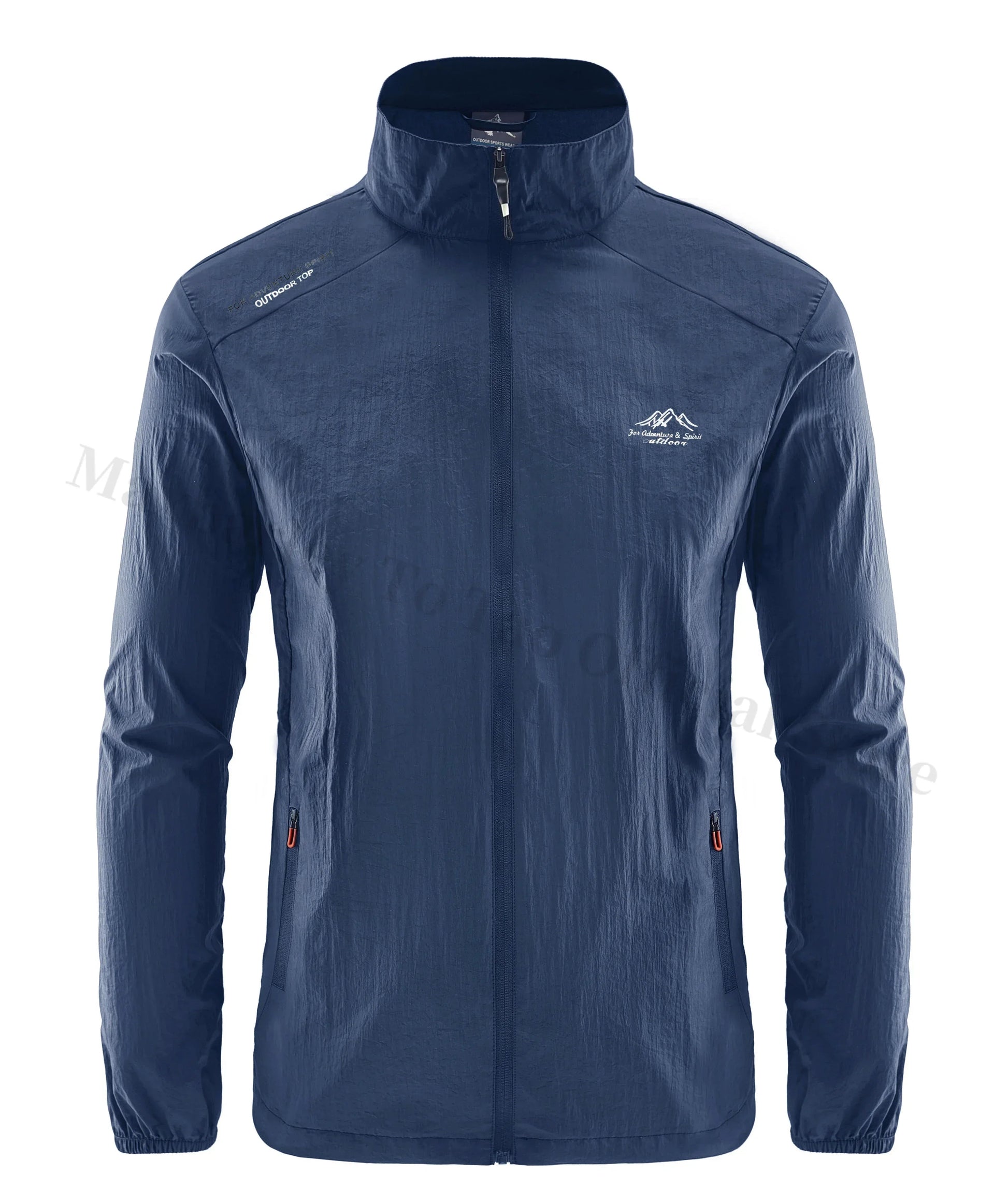 Summer Skin Windbreaker – Men's Ultra Light UV Sunscreen Jacket - Navy Blue, (AS) M or (EU) XXS image