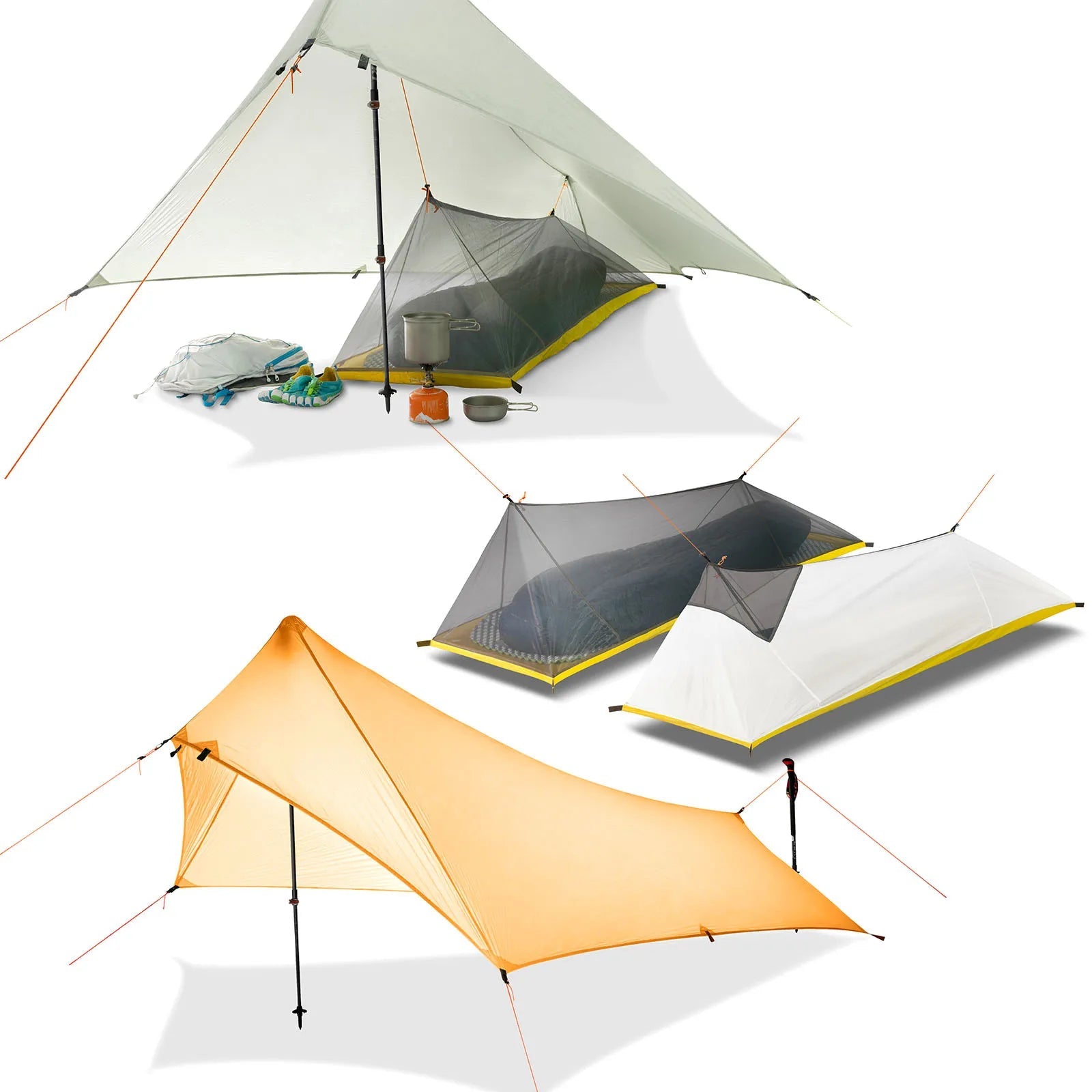 310g Ultralight Camping Shelter Rain Fly Tent – Durable &amp; Waterproof image 0