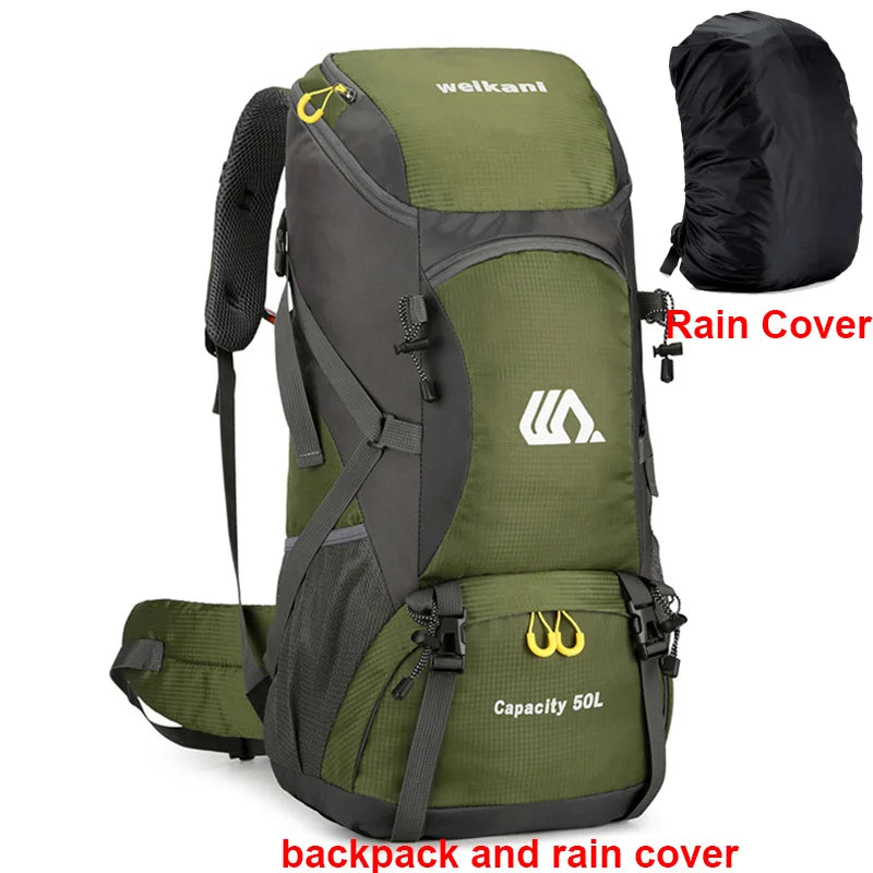 50L Travel Backpack for Men – Waterproof Hiking &amp; Camping Bag - AG Bag ad cover image