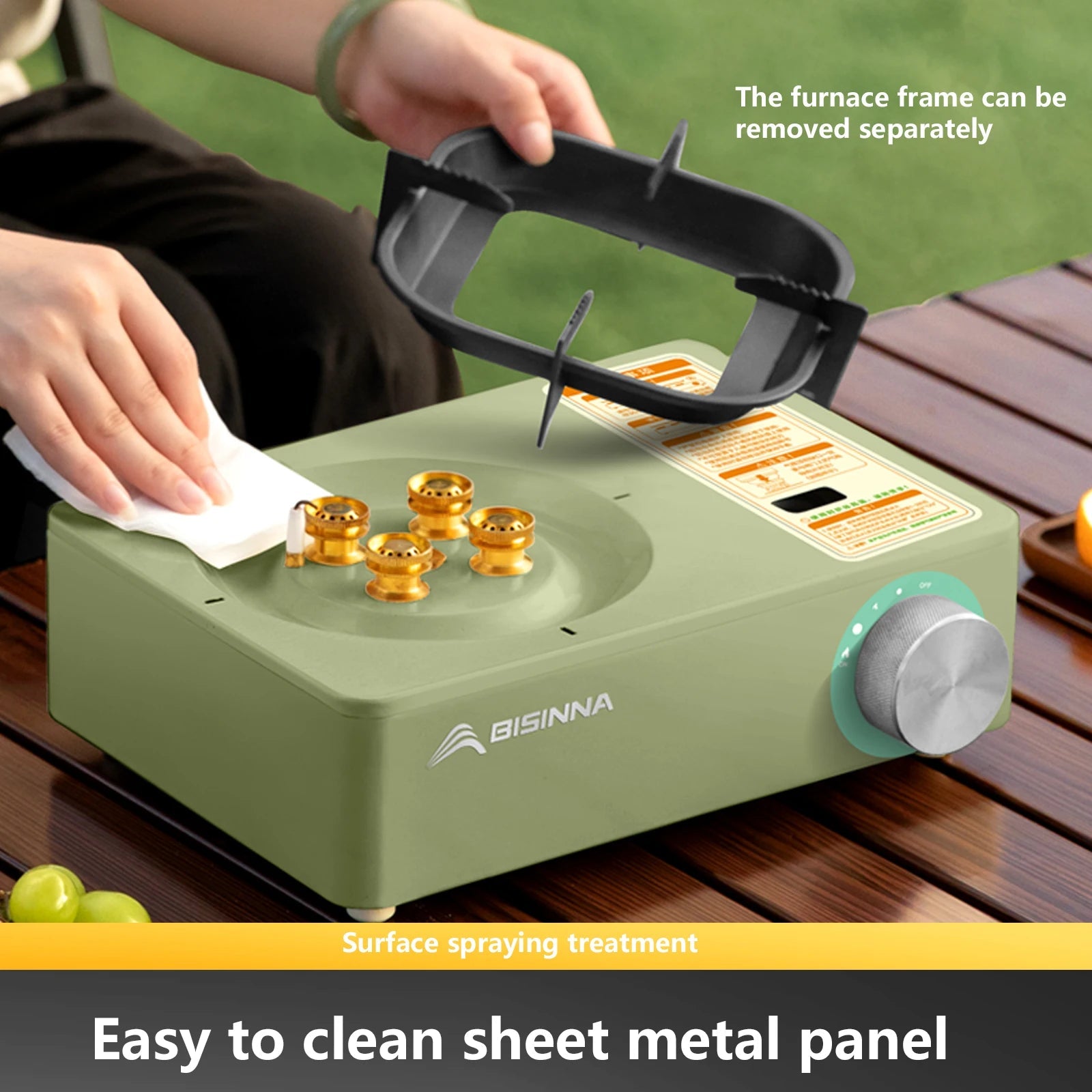 BISINNA Camping Gas Stove – High Firepower Outdoor Portable Burner image 2