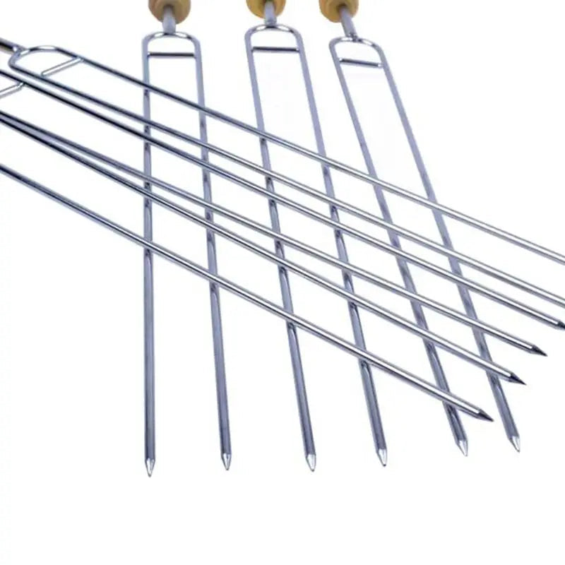 Stainless Steel U-Shaped BBQ Skewers – Perfect for Grilling Enthusiasts image 2