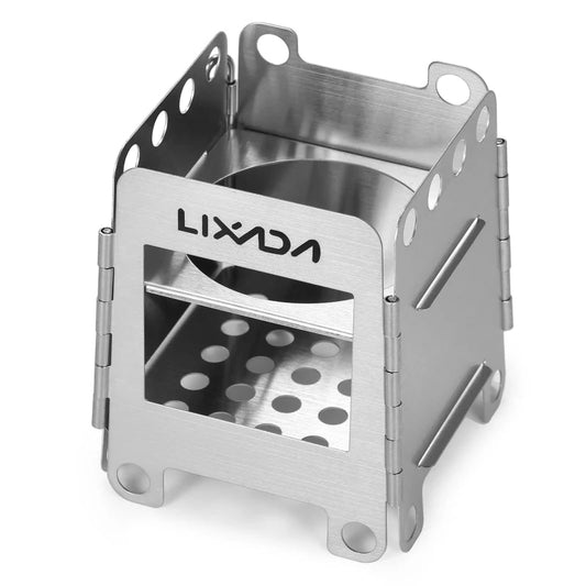 Portable Stainless Steel Lightweight Folding Wood Stove for Outdoor Adventures image 0