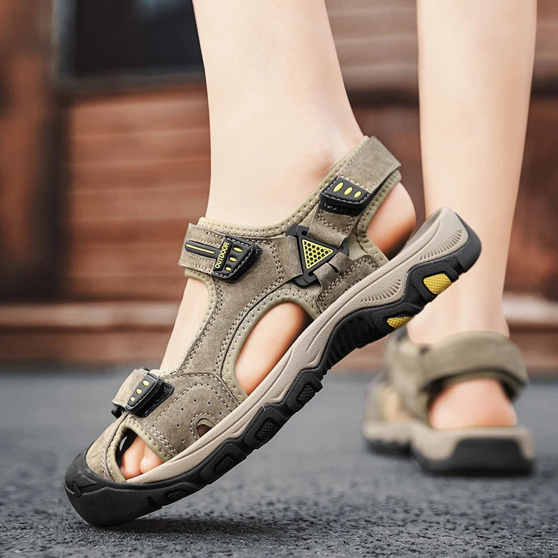Summer Baotou Men Sandals – Lightweight Outdoor Sports Footwear image 5