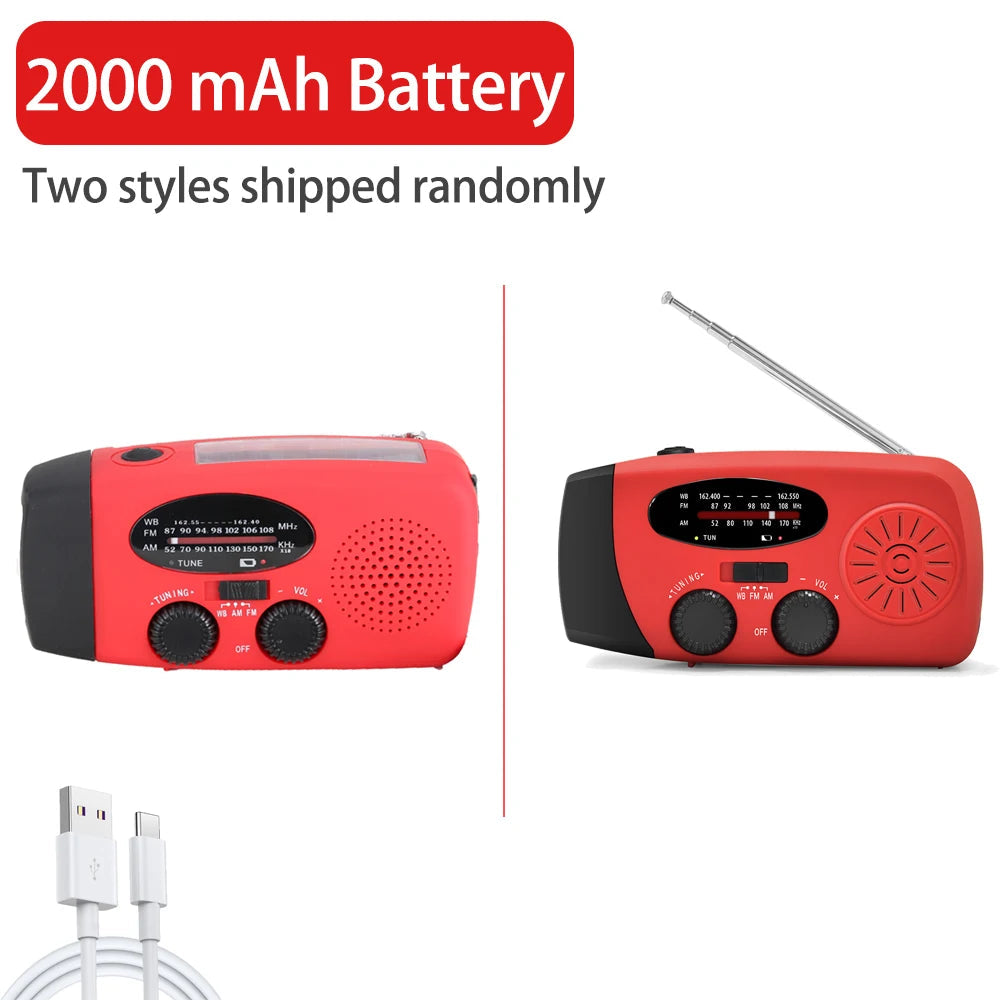Solar Rechargeable Radio with LED Light – Perfect for Outdoor Adventures image 8