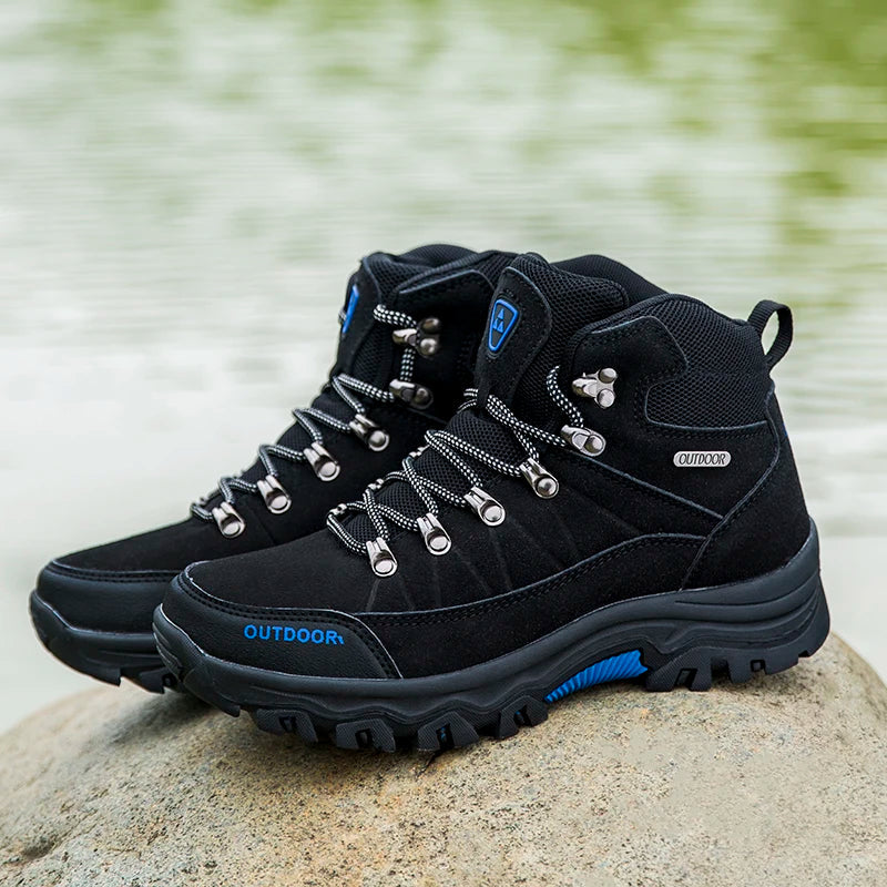 Best Seller Men's High-top Outdoor Climbing Shoes – Waterproof &amp; Anti-Slip image 2