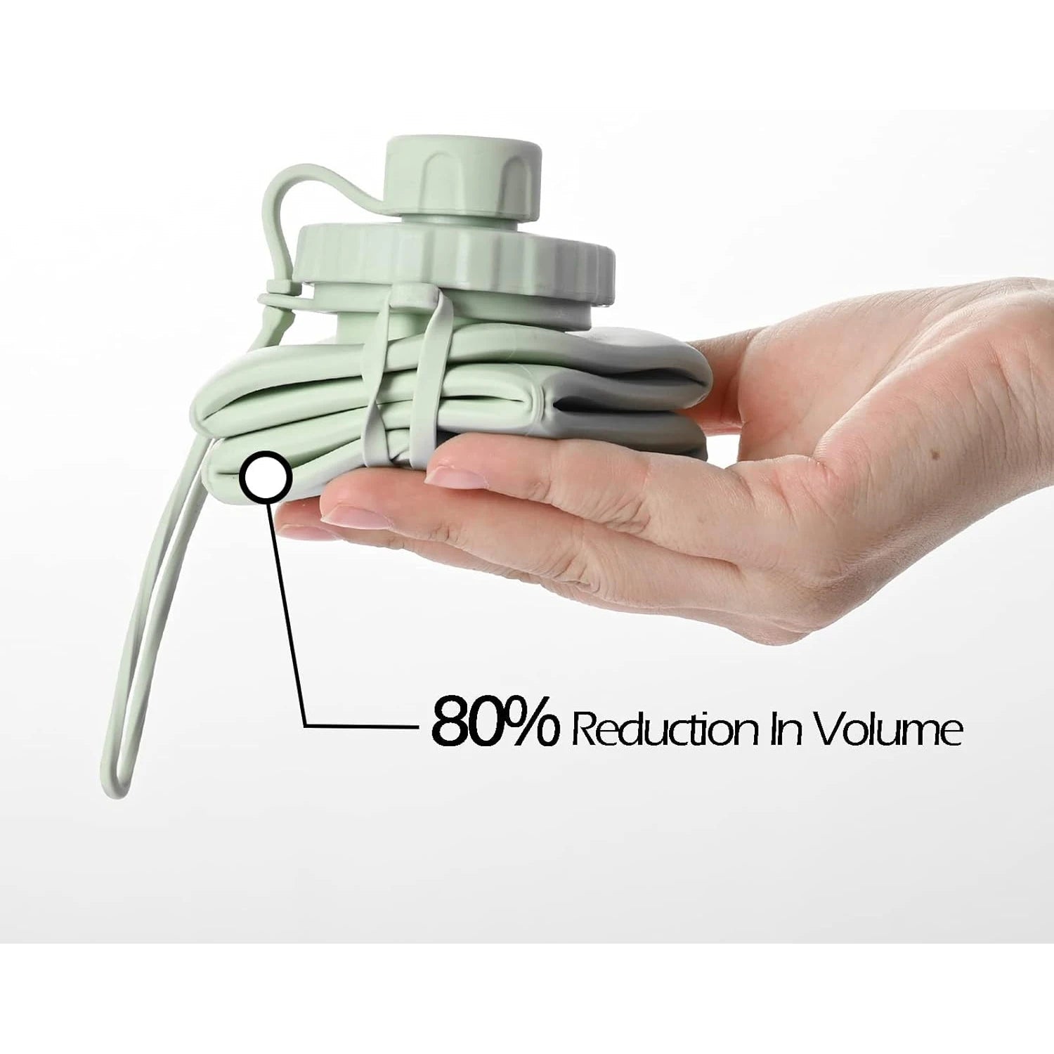 Silicone Collapsible Sports Water Bottles – Perfect for Outdoor Adventures image 2