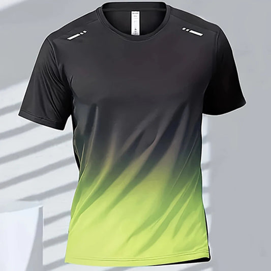 Men's Quick-Drying Gradient Sports T-Shirts – Perfect for Fitness &amp; Outdoor Activities image 15