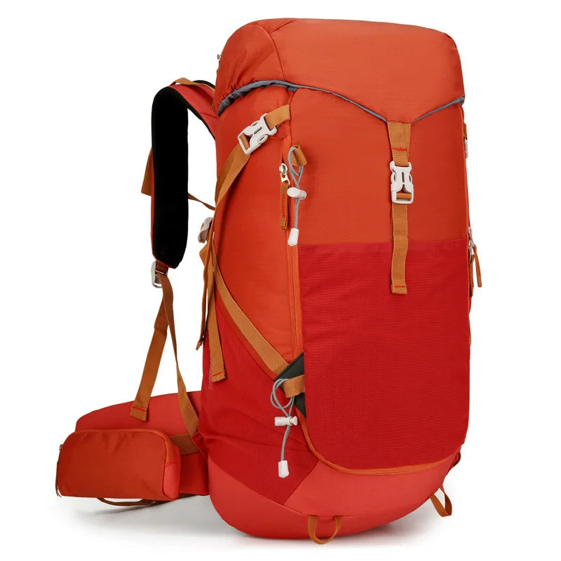 Versatile 40L Waterproof Camping Backpack for Outdoor Adventures - Orange image