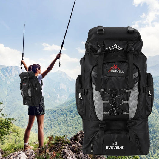 80L Waterproof Hiking Backpack – Perfect for Camping &amp; Trekking Adventures image 1