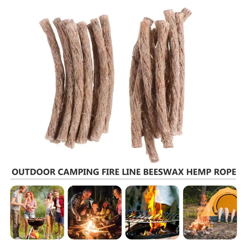 Outdoor Survival Wick Hemp Cord – Essential Camping Fire Starters image 3