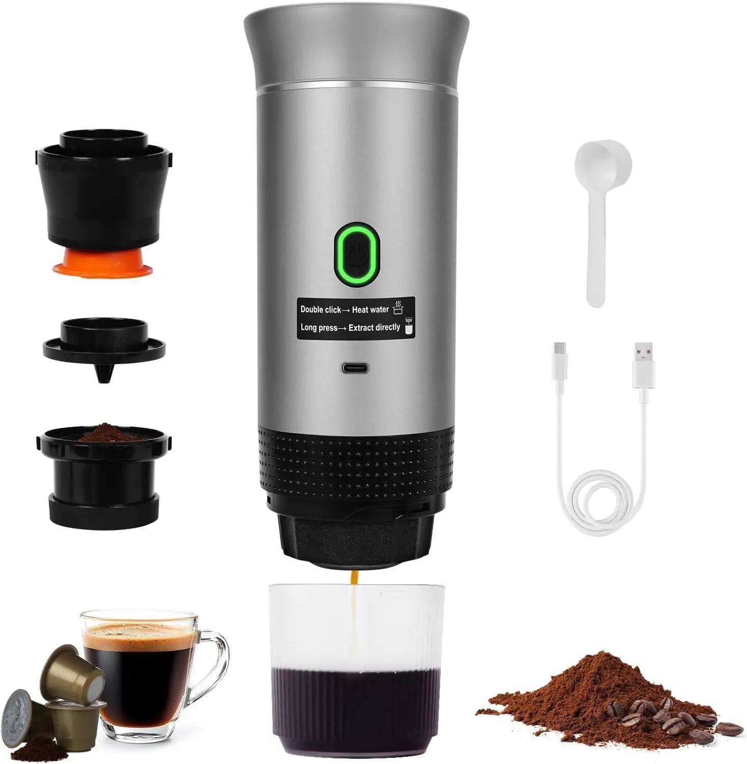 Portable Electric Coffee Machine – Perfect Brew on the Go image 0