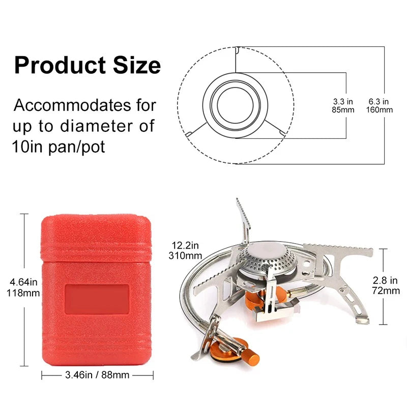 Portable Folding Camping Gas Stove – Perfect for Outdoor Adventures image 3