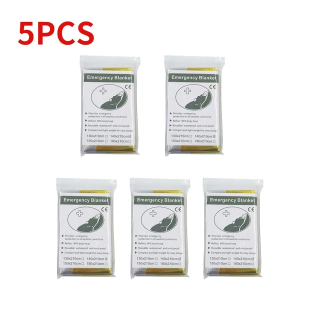 5-30Pc Outdoor Emergency Survival Blanket – Thermal &amp; Waterproof image 13
