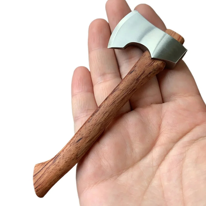 Stainless Steel Mini Mountain Axe – Compact Outdoor Camping Knife image 0