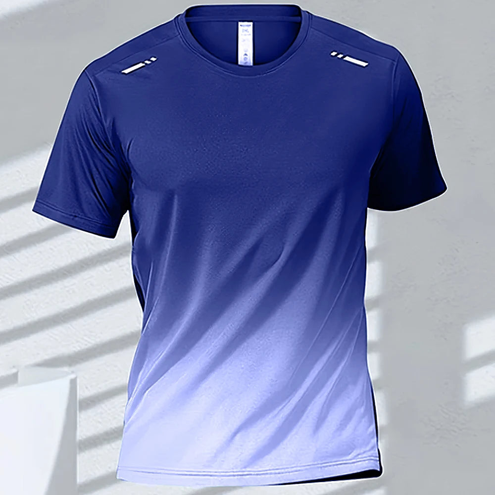 Men's Quick-Drying Gradient Sports T-Shirts – Perfect for Fitness &amp; Outdoor Activities image 4