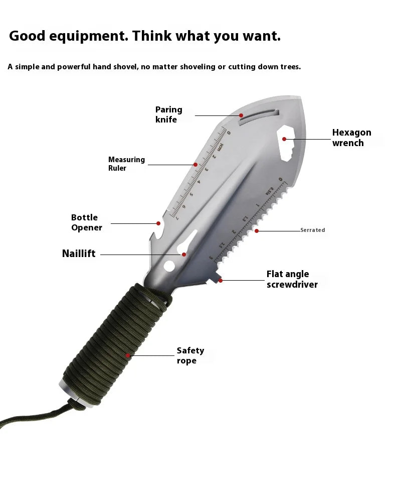 Portable Multi-Function Camping and Survival Shovel – Essential Outdoor Gear image 4