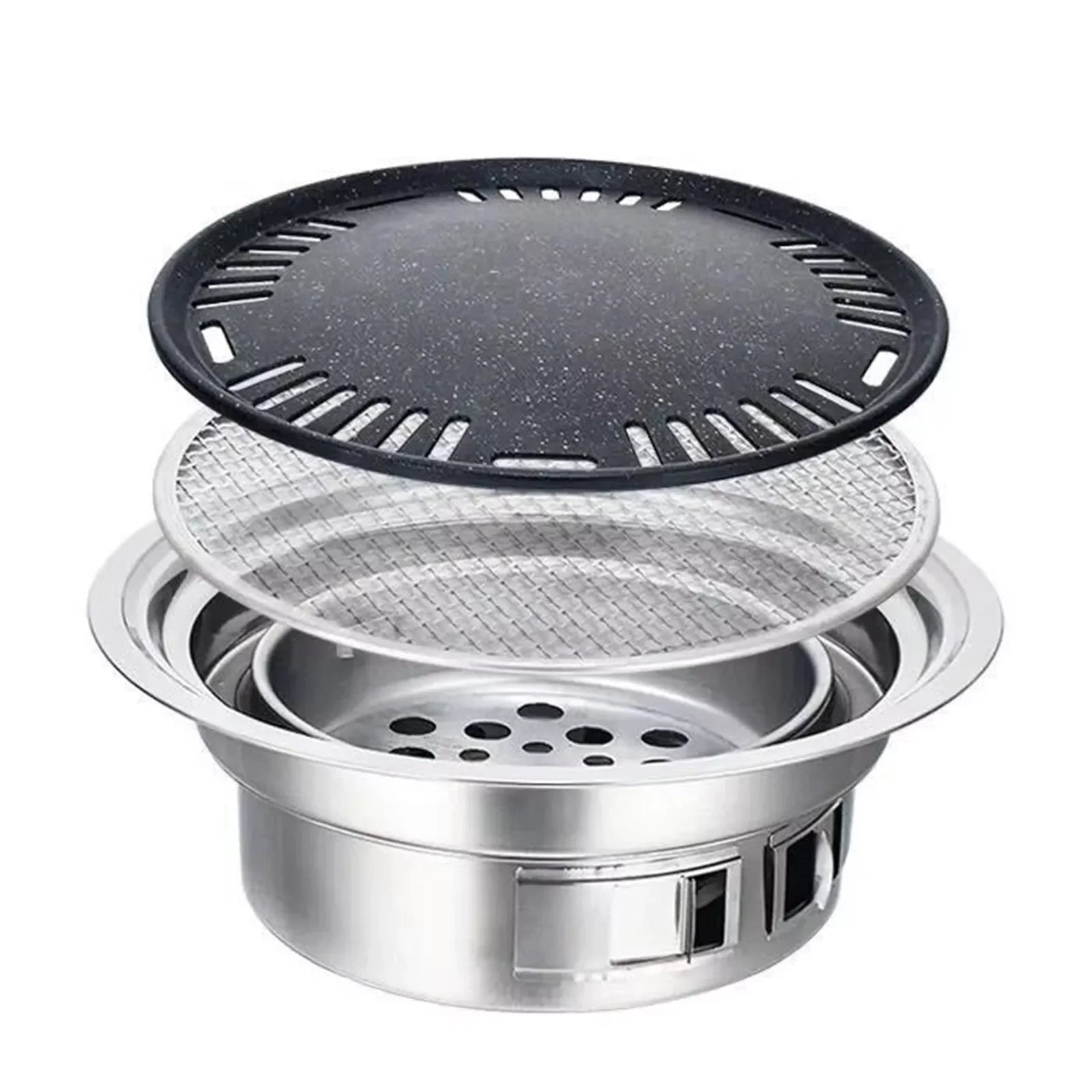Japanese / Korean Style Stainless Steel Hibachi BBQ Grill – Portable and Versatile image 2