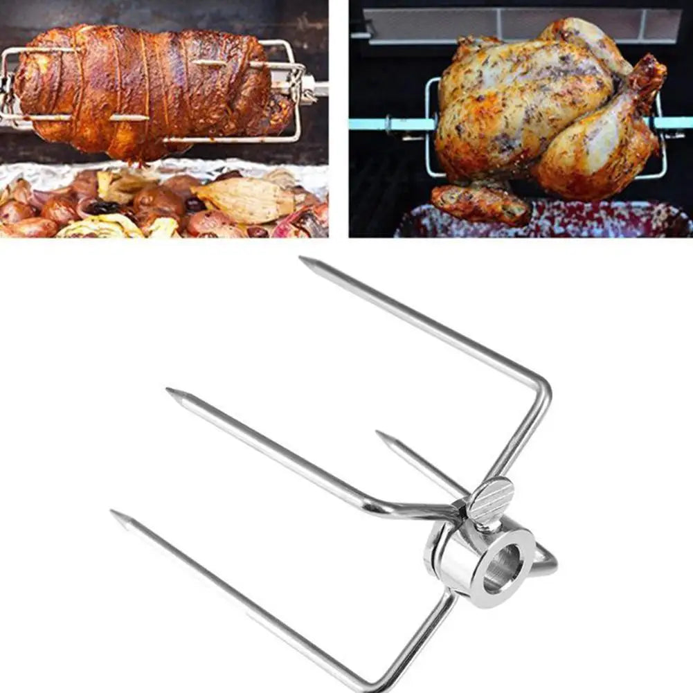 Rotating Fix Fork Barbecue Skewer – Essential BBQ Tool for Grill Masters image 4