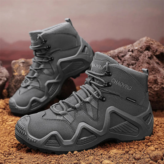 Men Tactical Boots – Straps for Combat, Hiking, and Motorcycle Use image 1