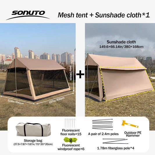210D Outdoor Family Tent – Spacious, Portable, and Protective Shelter image 6