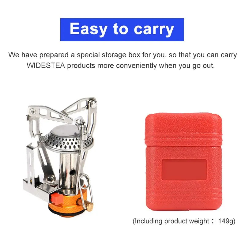 Widesea Camping One-piece Gas Stove Heater – Compact &amp; Efficient Outdoor Cooking image 5