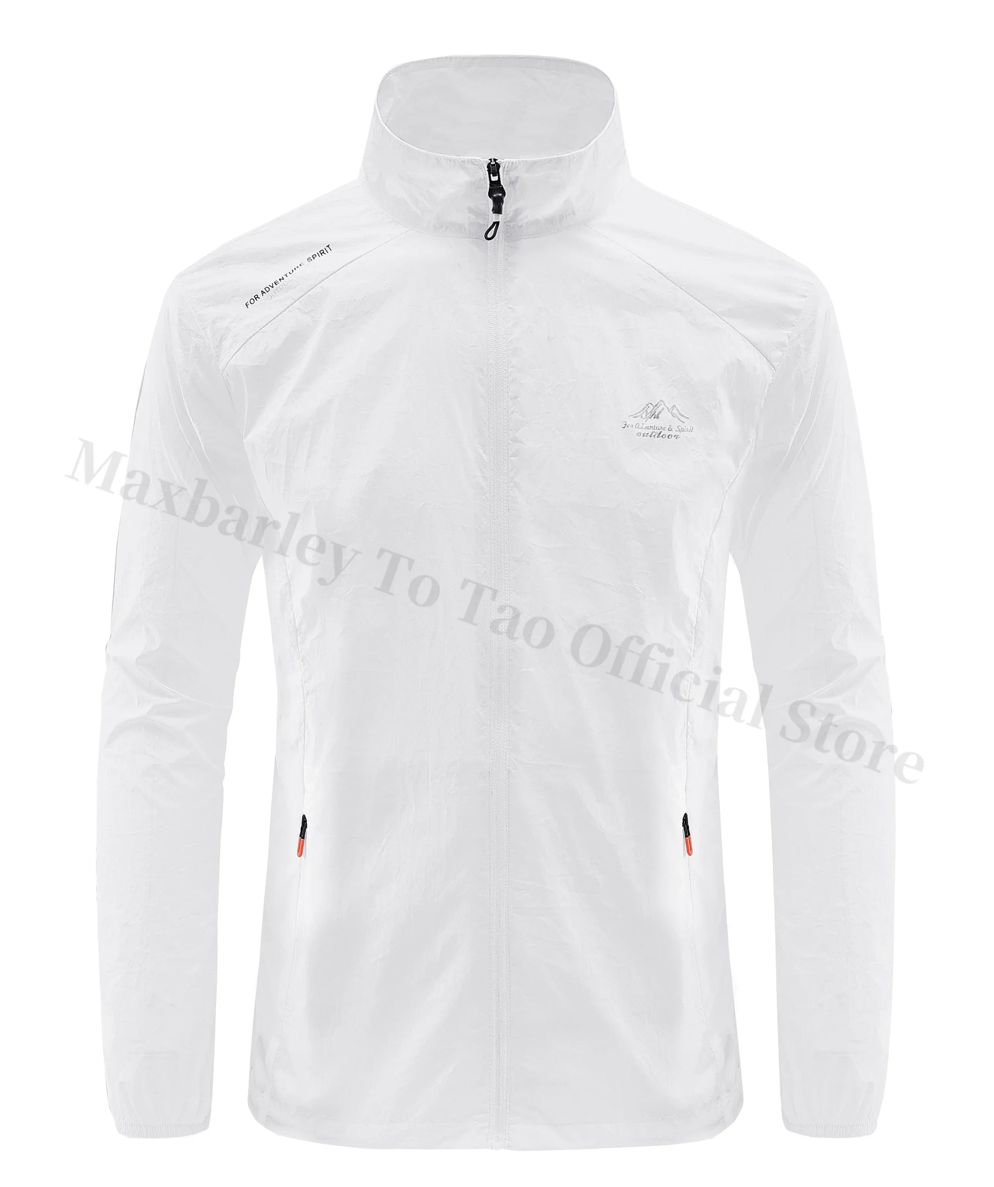 Summer Skin Windbreaker – Men's Ultra Light UV Sunscreen Jacket - WhiteSF, (AS) 4XL or (EU) XL image