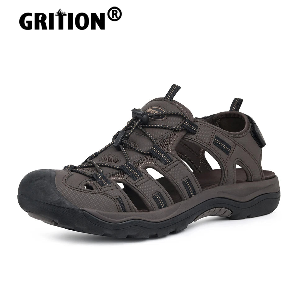 GRITION Men Outdoor Sandals – Versatile and Comfortable Beach Shoes image 0