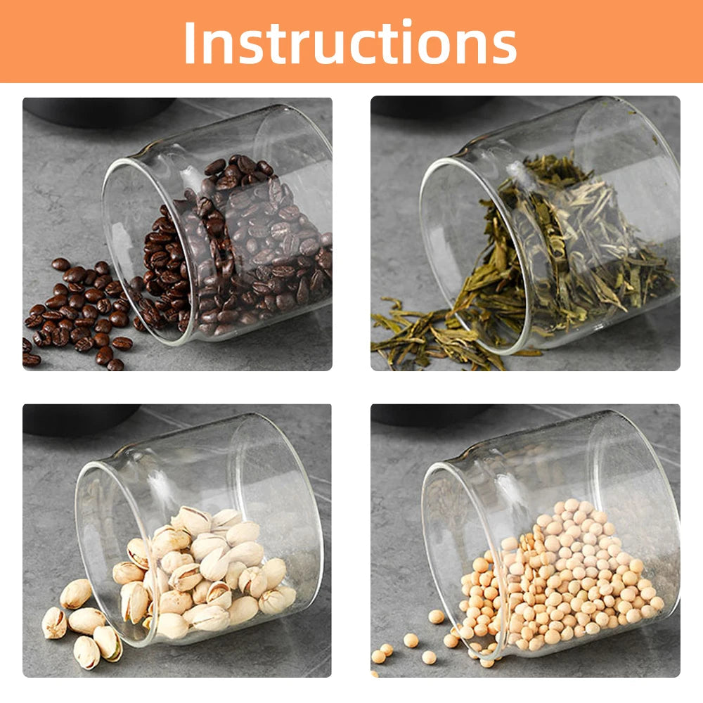 Vacuum Sealed Jar for Fresh Coffee Bean Storage – Kitchen Essential image 4