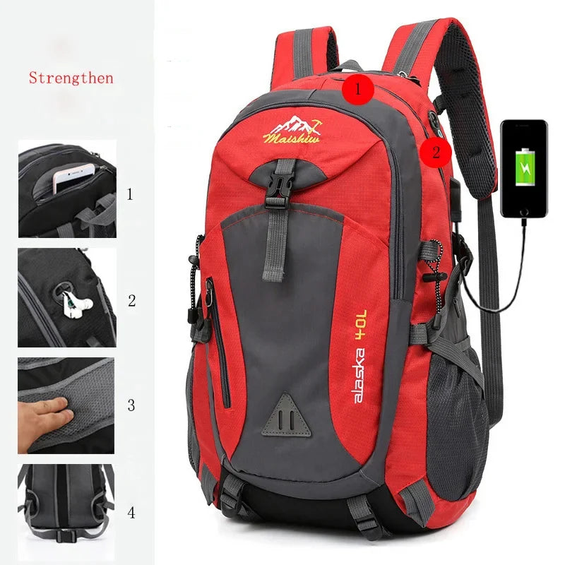 Anti-theft Waterproof Mountaineering Backpack for Outdoor Adventures image 14