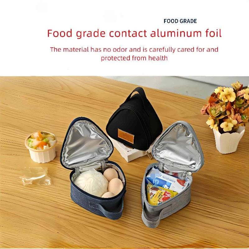 Portable Triangle Insulation Bag – Perfect for Rice, Sandwiches, and More image 0