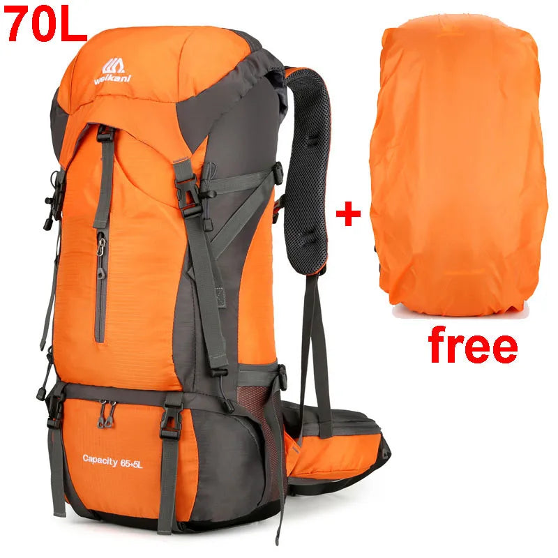 70L Nylon Camping Backpack – Durable Travel Bag for Outdoor Adventures image 8