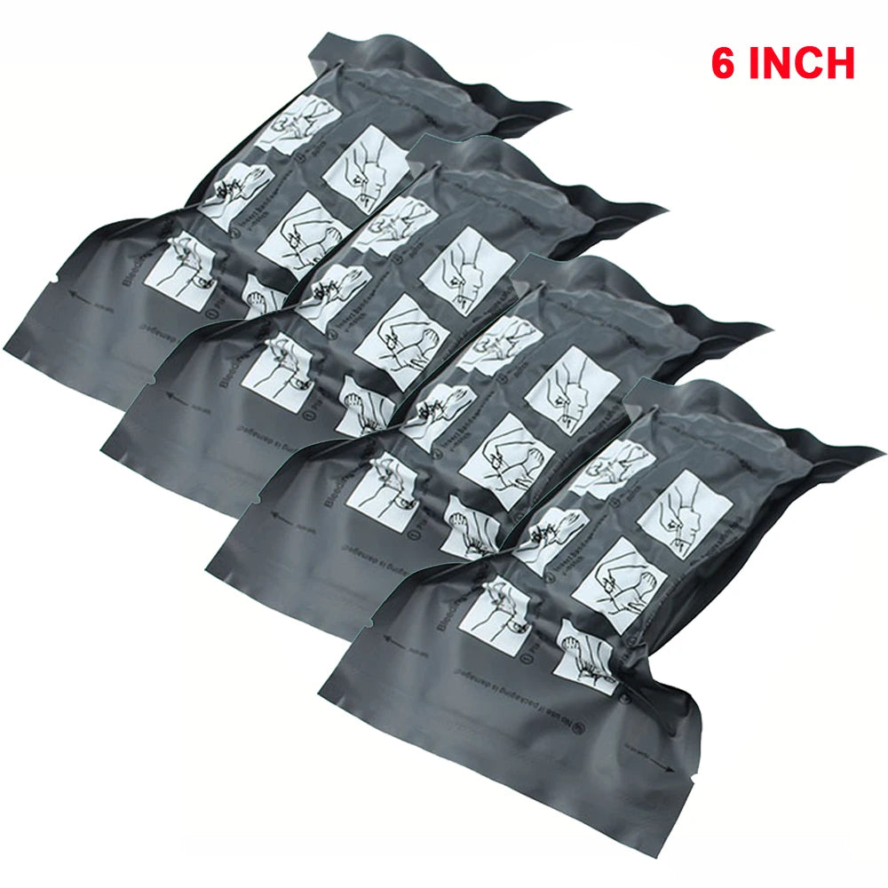 Israeli Bandage – 4/6in Emergency Combat Compression Dressing - 6inch 4 pack image