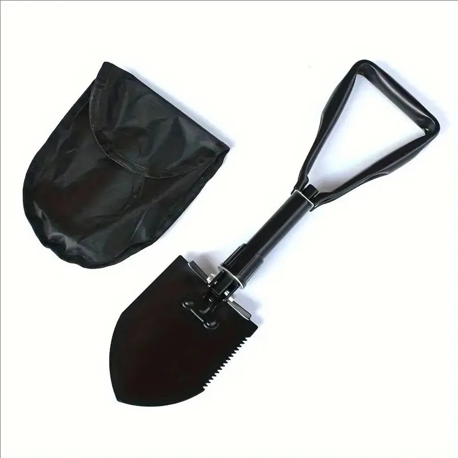 Multifunctional Engineer Shovel – Portable Tool for Outdoor Adventures - black image