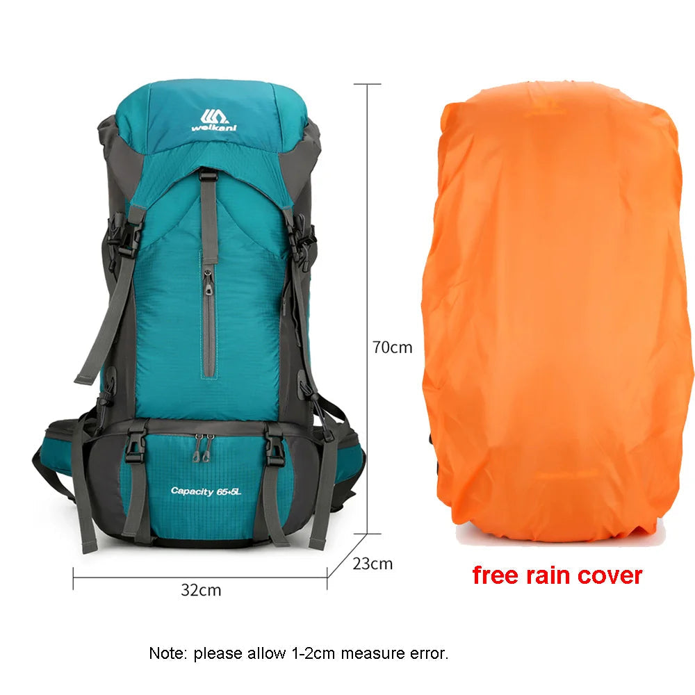 70L Nylon Camping Backpack – Durable Travel Bag for Outdoor Adventures image 5