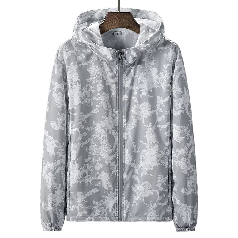 2025 New Summer Waterproof Sunscreen Jacket – Ultimate UV Protection - Gray, M image