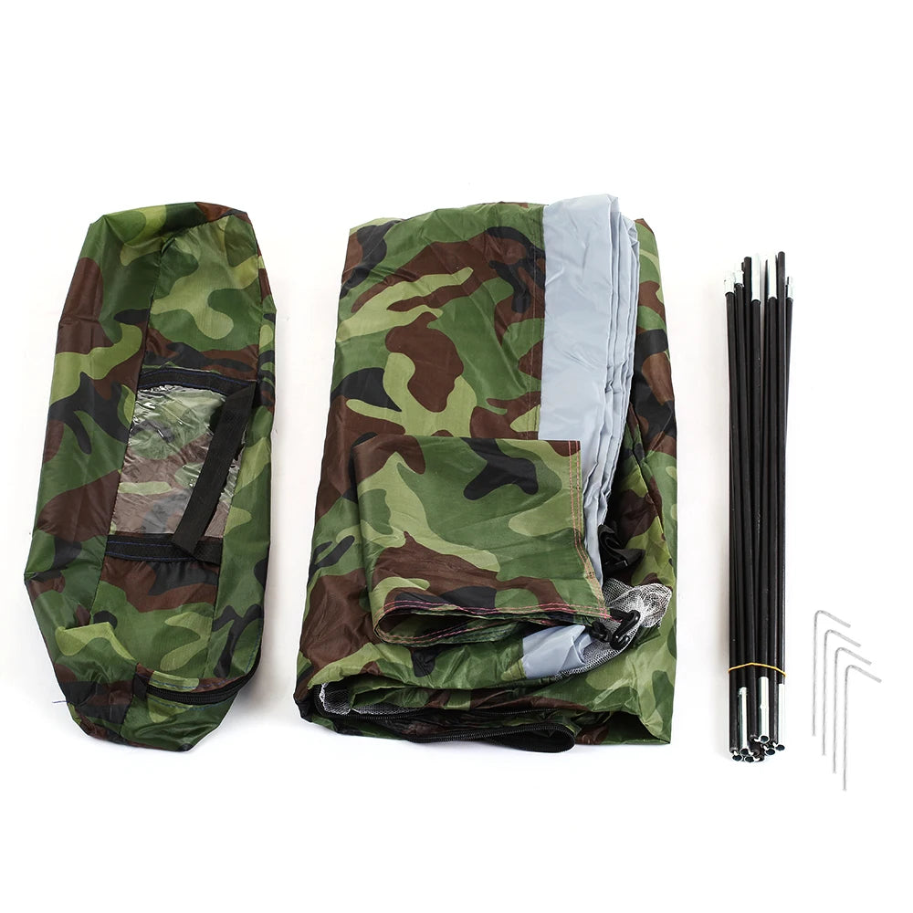 Portable Camouflage Camping Tent – Waterproof &amp; Windproof for Outdoor Adventures image 5