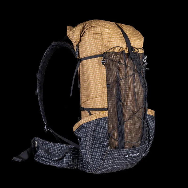 3F UL GEAR QiDian Pro Backpack – UltraLight Waterproof Camping Pack - Brown image