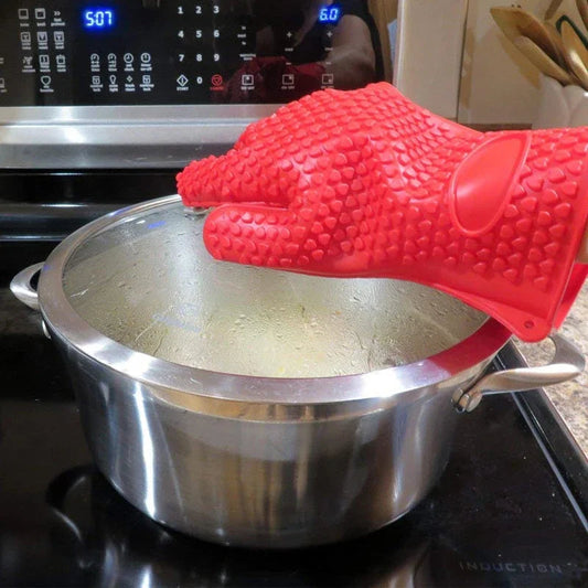 BBQ Silicone Grilling Gloves – Heat Resistant Cooking and Baking Mitts image 1