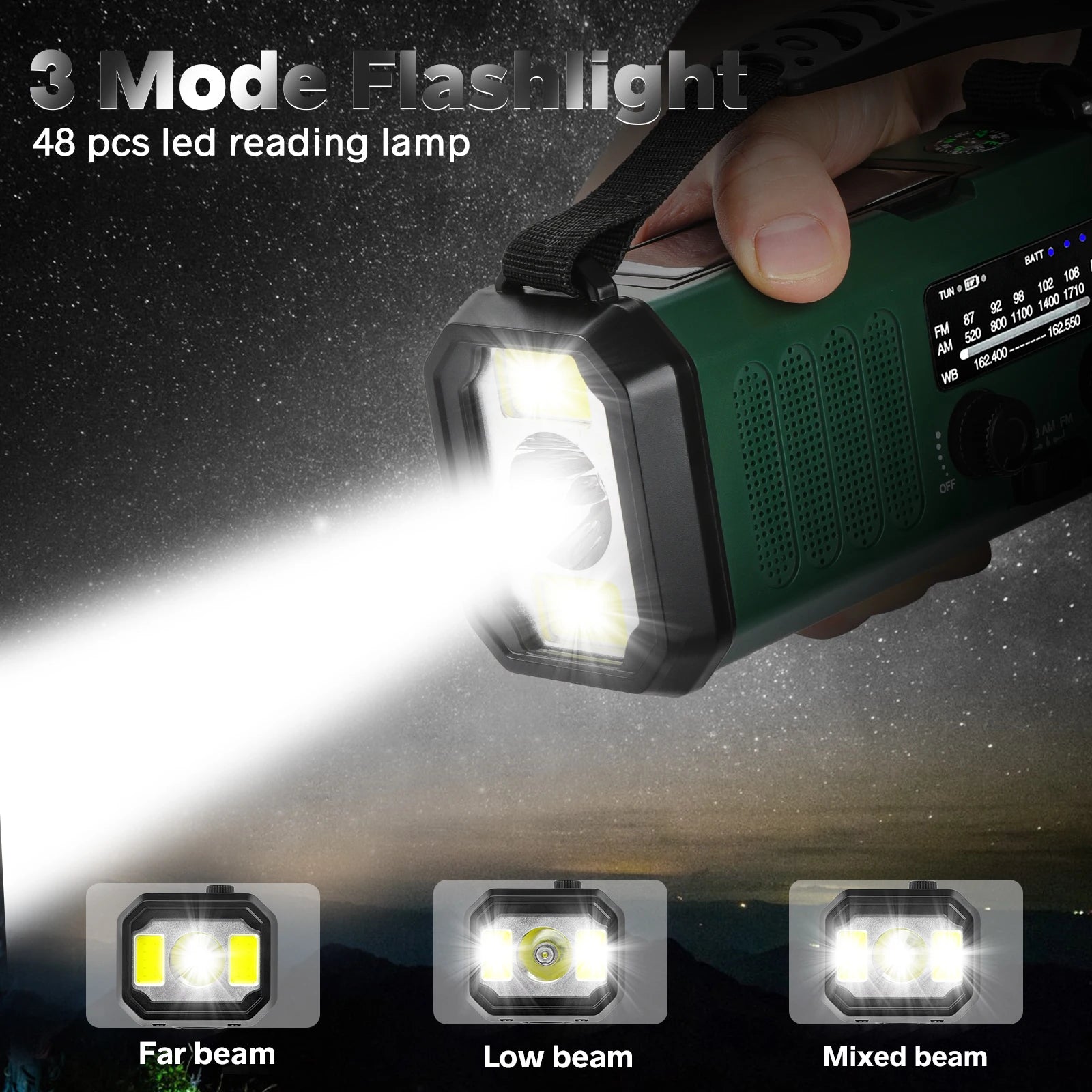 Woopker Radio E30 – Versatile Emergency Companion with 10000mAh Power Bank image 3
