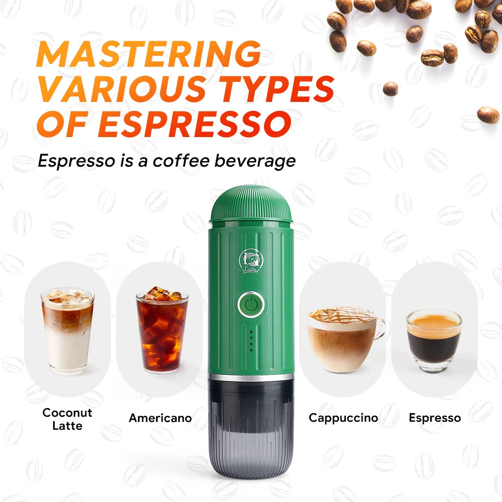 2 in 1 Capsule Powder Travel Coffee Maker – Portable Espresso Machine image 5