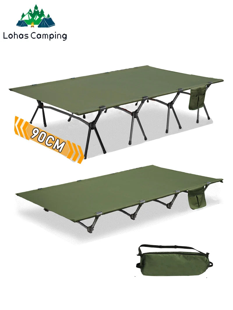 Lohascamping 90cm Widen Ultralight Folding Camping Cot – Portable and Versatile image 0