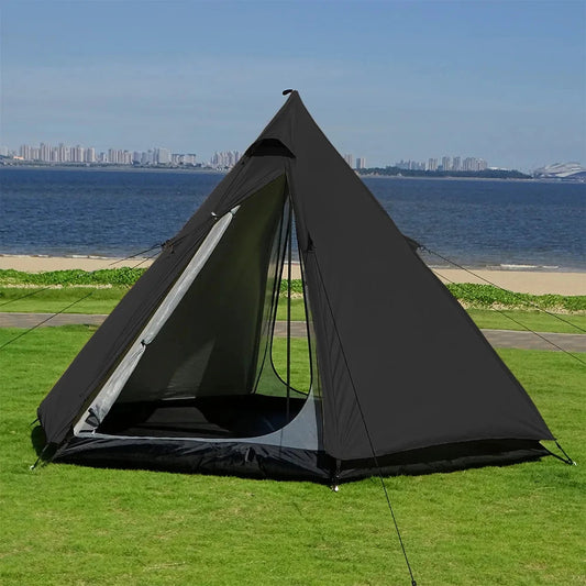 Ultralight Pyramid 4 Person Camping Tent – Spacious Teepee for Outdoor Adventures image 7