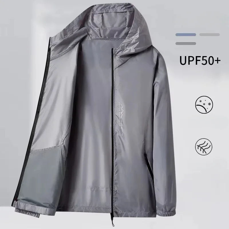Ultimate Outdoor Protection: Hiking Skin Jacket for All Adventures - GRAY, XXL image